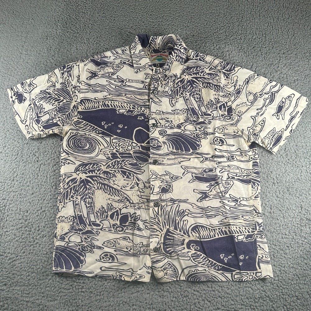 Jams World Shirt Mens S Collectors Edition 30th Anniversary Rayon Fish Print